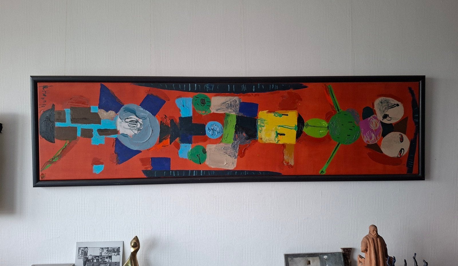 Jurjen de Haan Orgineel Olie Schilderij Gesigneerd 250 cm, Ophalen of Verzenden