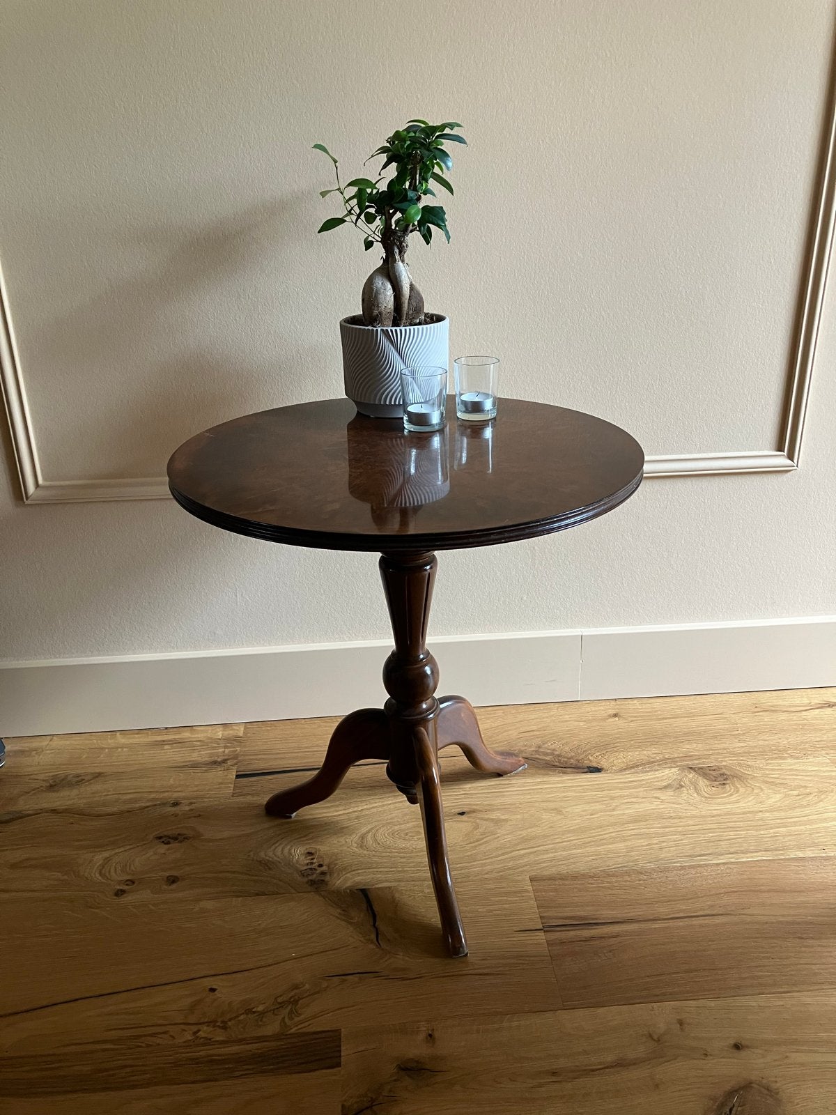 Vintage bijzettafel - Notenhout, Ophalen