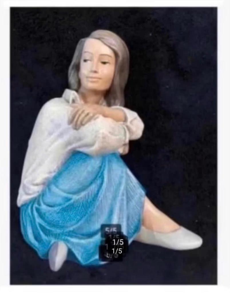 Prachtig beeld, “thinking of him”, 18 cm, Parastone, Ophalen of Verzenden