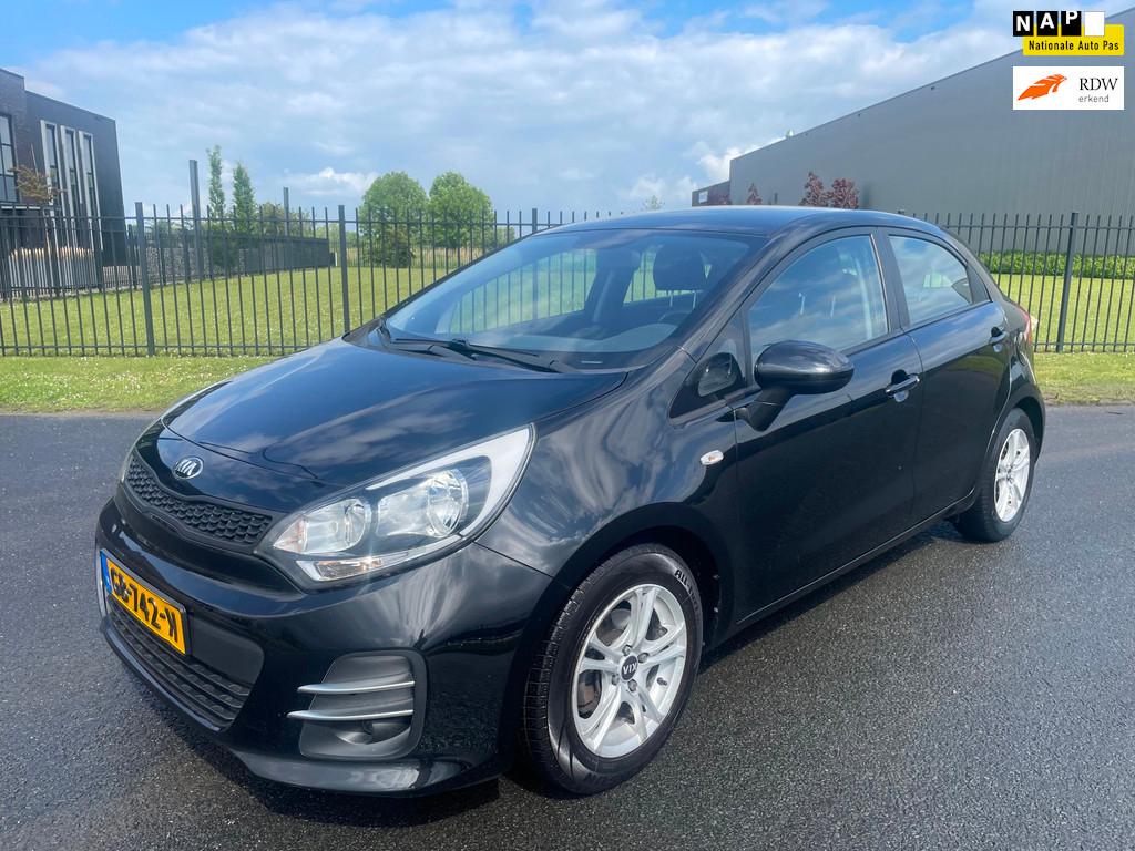 Kia Rio 1.2 CVVT ComfortLine|Airco|Cruise|Bj 2015|5 Drs|Face, 1027 kg, 450 kg, 4 cilinders, Zwart