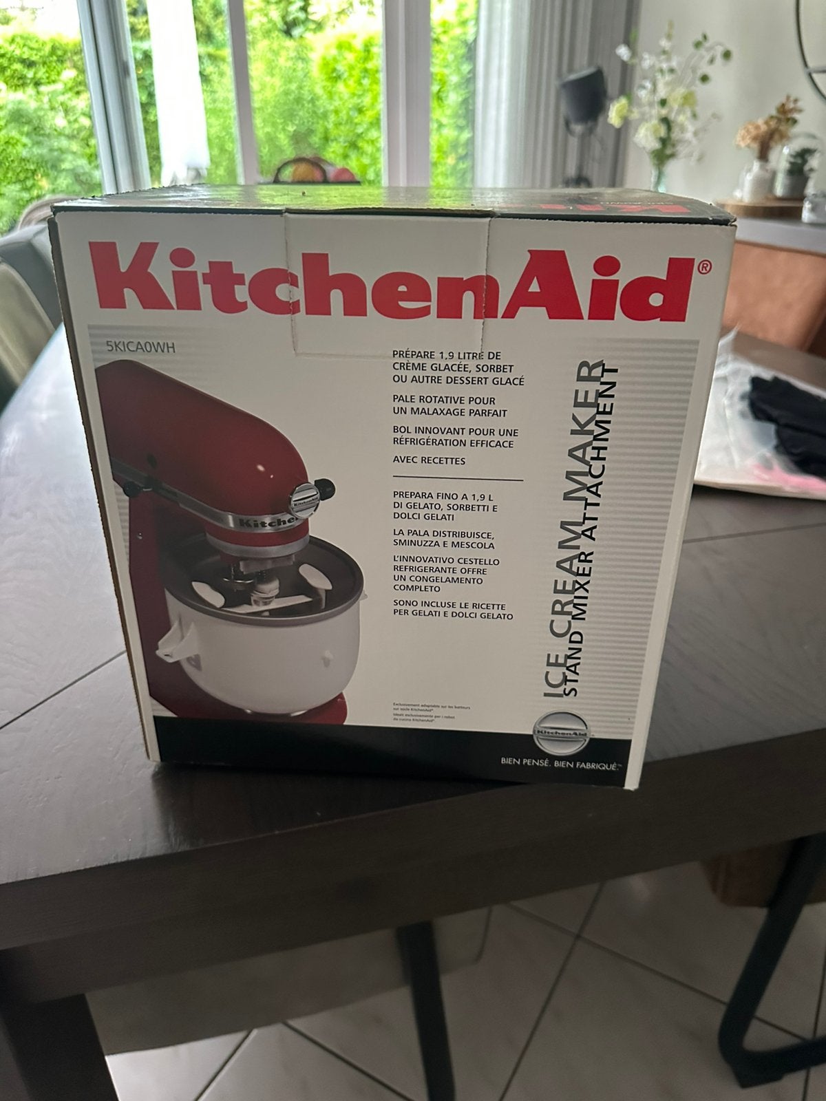 Kitchenaid Ice Cream Maker 5KICA0WH, Ophalen of Verzenden, Zo goed als nieuw