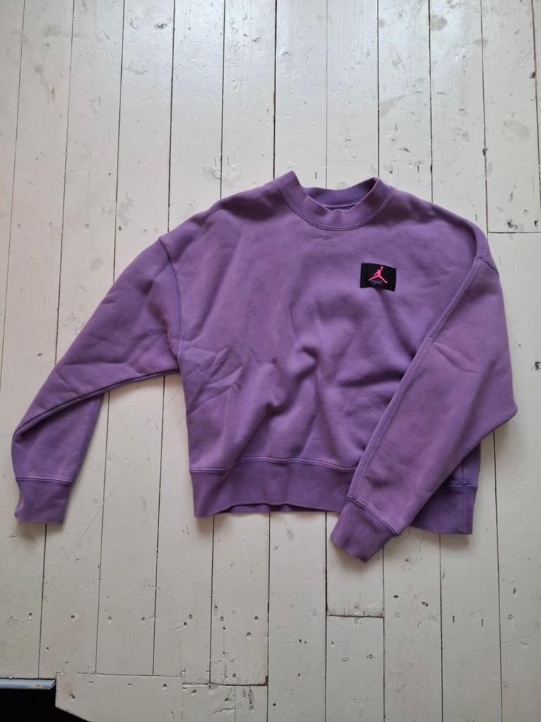 Jordan trui paars S - loose fit, crop model, Paars, Ophalen of Verzenden, Zo goed als nieuw, Jordan