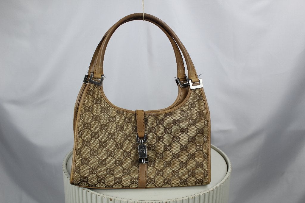 Gucci Jackie - 1350, Gebruikt, Bruin, Gucci, Ophalen of Verzenden