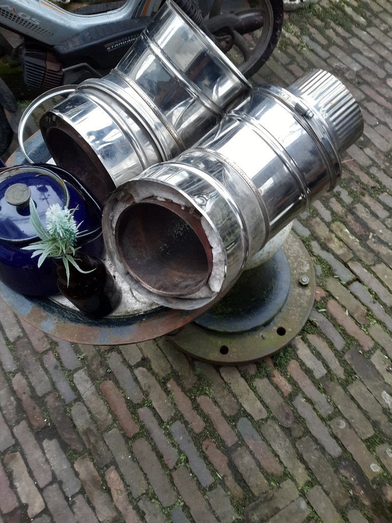 kachelpijp , rookgasafvoer ,schoorsteenpijp, Ophalen of Verzenden, Gebruikt, Afzuiger