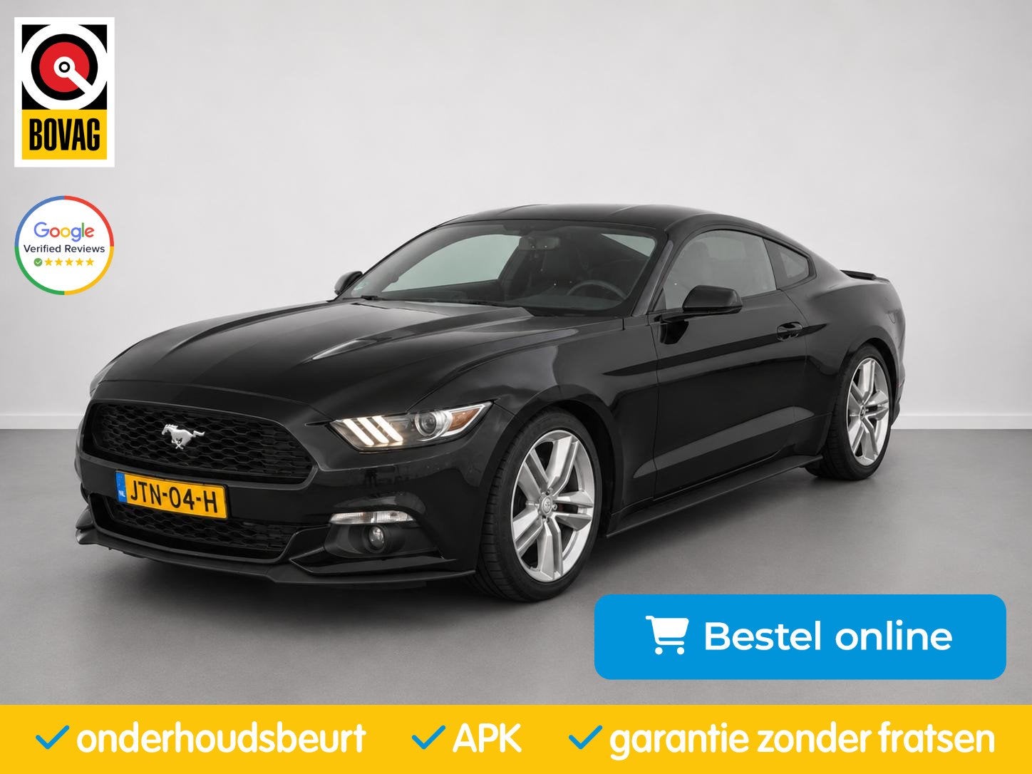Ford Mustang Fastback 2.3 EcoBoost Stoelventi|Navi|Keyless|S, Auto's, Automaat, Achterwielaandrijving, Gebruikt, Euro 6