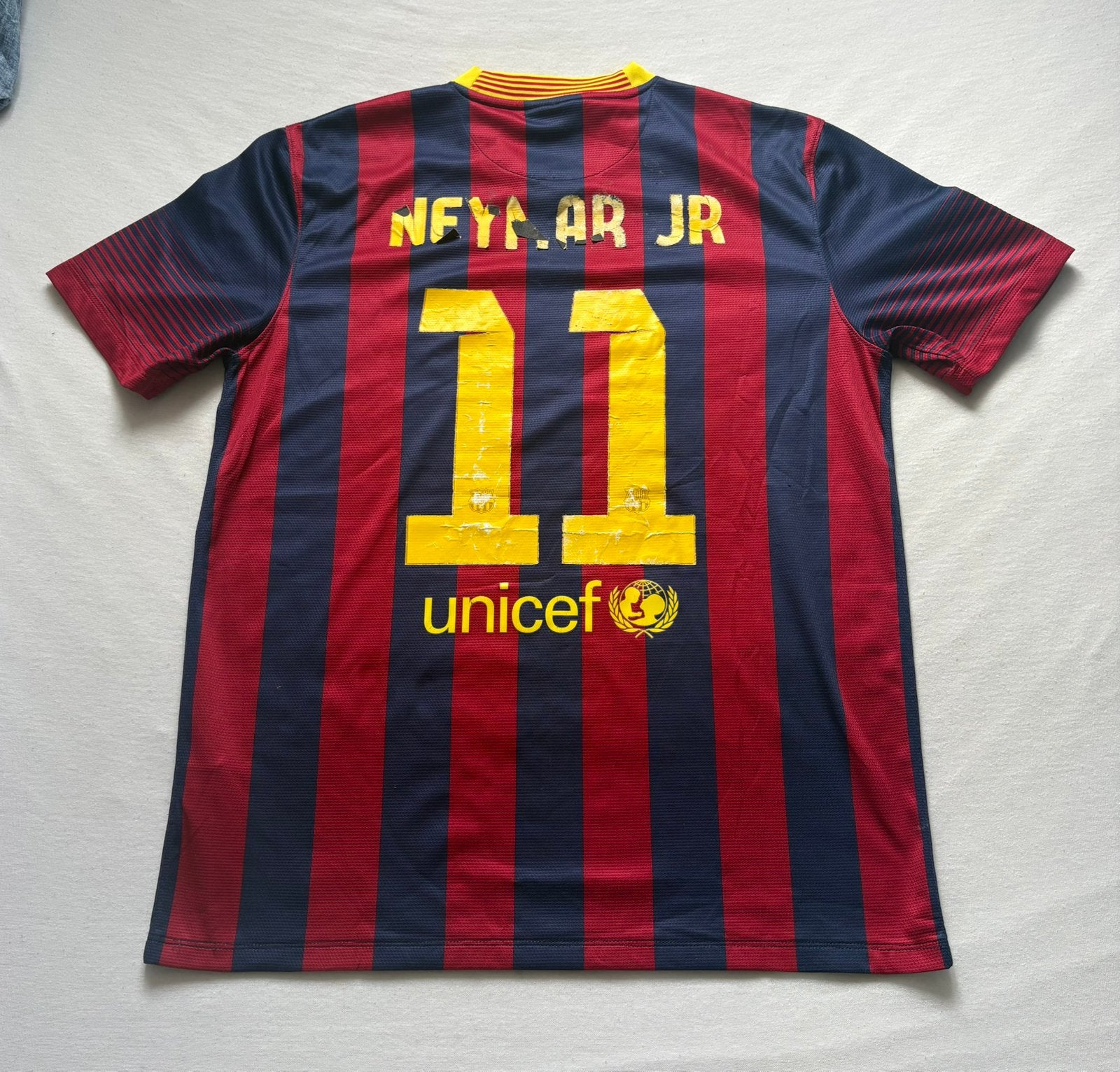 Neymar #11 FC Barcelona 2013-2014 Thuisshirt L 532822-413, Maat L, Verzenden, Zo goed als nieuw, Shirt