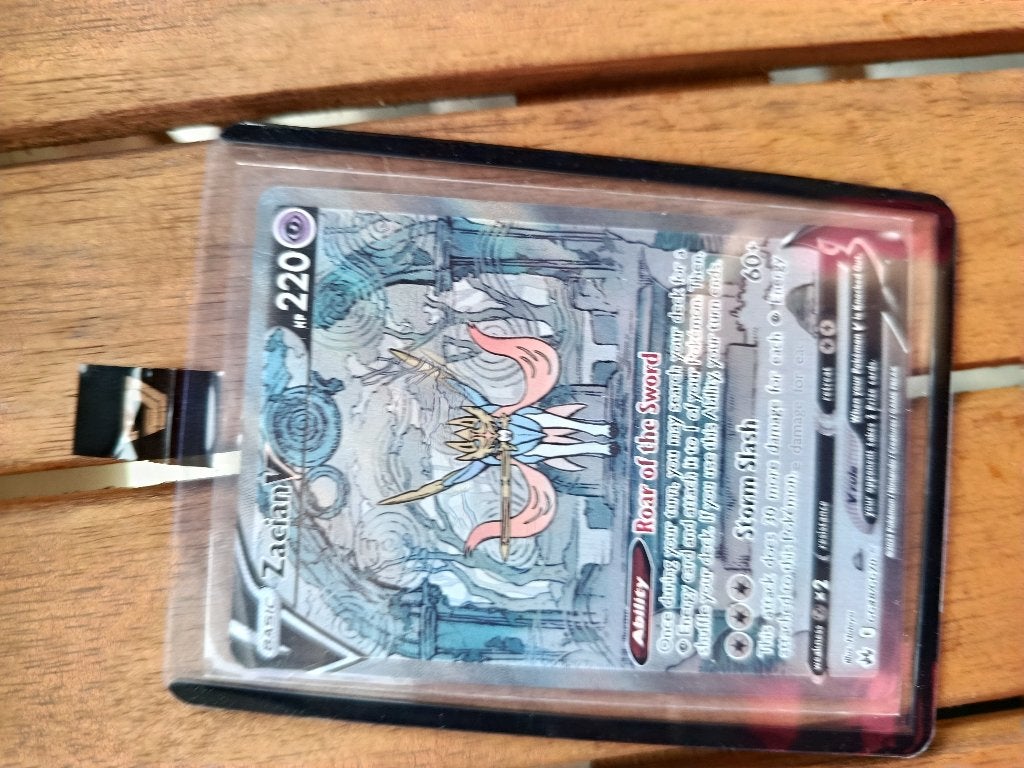 Pokemon zacian V gg48/gg70, Ophalen of Verzenden, Zo goed als nieuw, Losse kaart