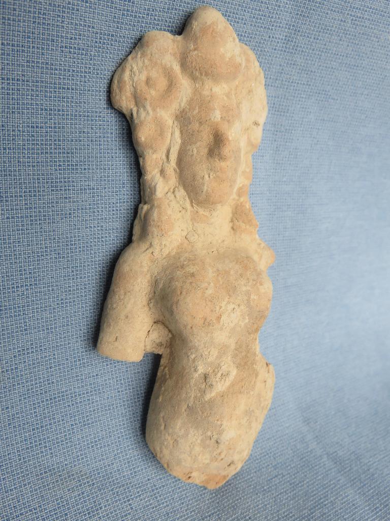Grieks godenbeeld in aardewerk - ca. 6e B.C., Antiek en Kunst, Ophalen of Verzenden