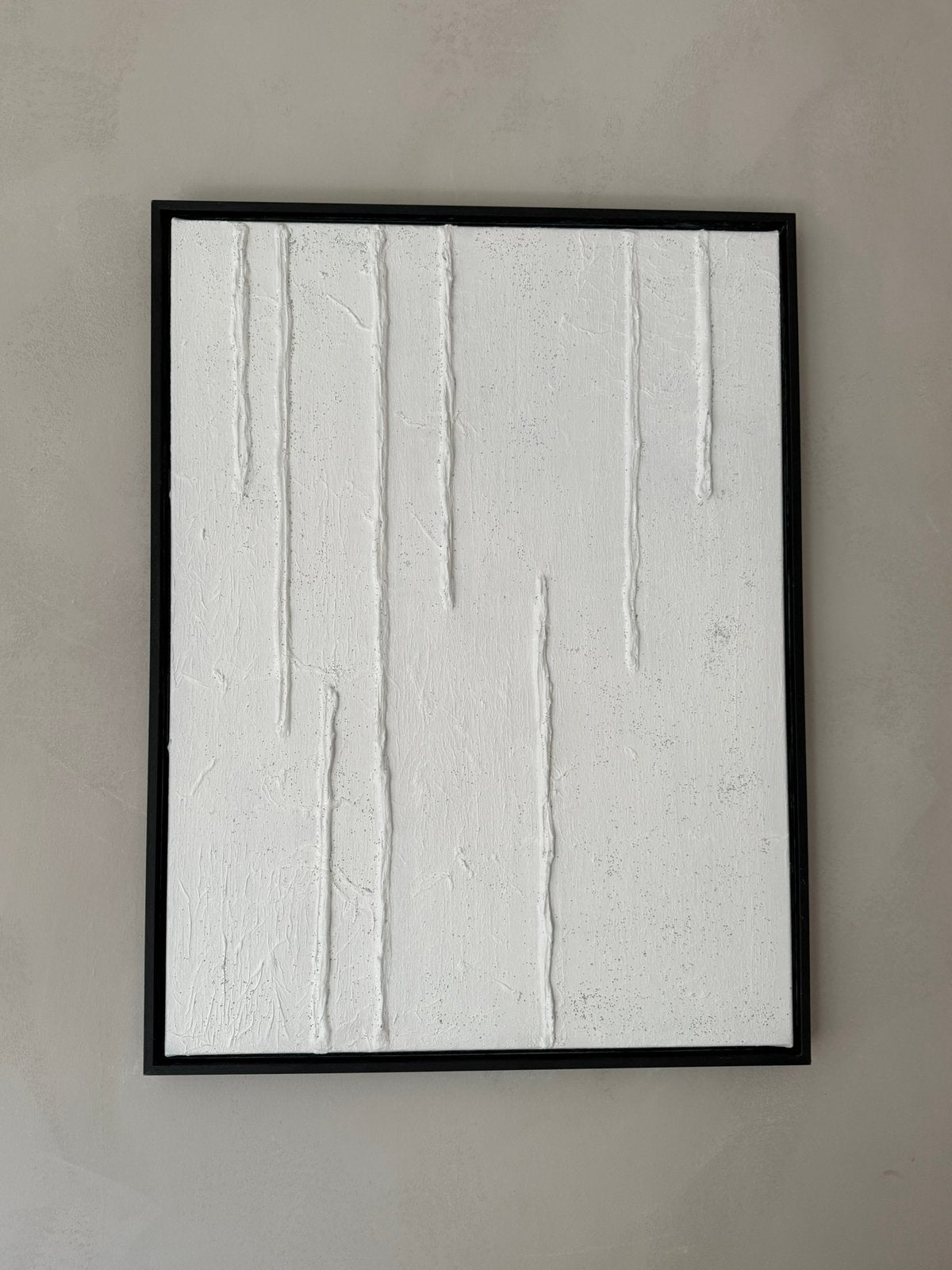 Kunstwerk “Raindrops” 60x80 cm met zwart frame, Ophalen
