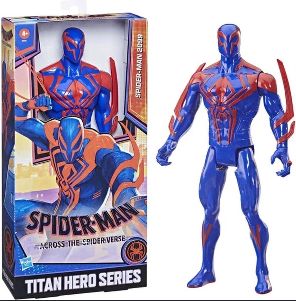 Marvel Titan Hero Deluxe: Spiderman Deluxe 2099 - 30 cm, Ophalen of Verzenden, Zo goed als nieuw
