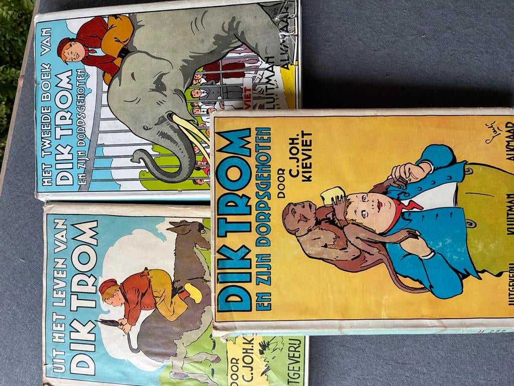 Drie Dik Trom boeken, nostalgie uit 1960, Ophalen of Verzenden, Gelezen, Fictie algemeen