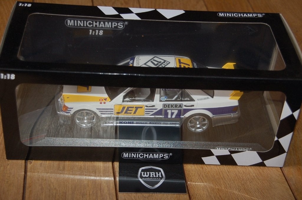 1:18 MERCEDES 190 E DTM VAN OMMEN #17 Minichamps WRH, Verzenden, Zo goed als nieuw, Auto, MiniChamps