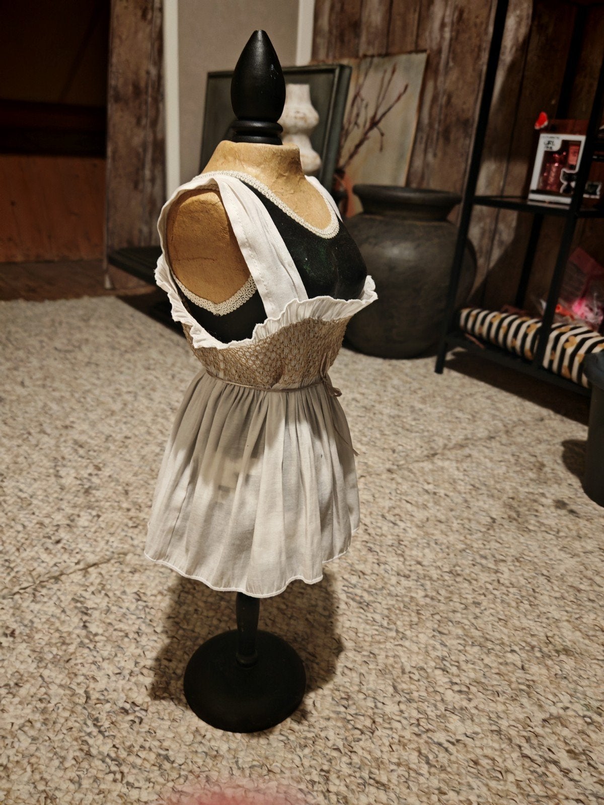 Brocante paspop - Decoratieve mini mannequin, Ophalen of Verzenden