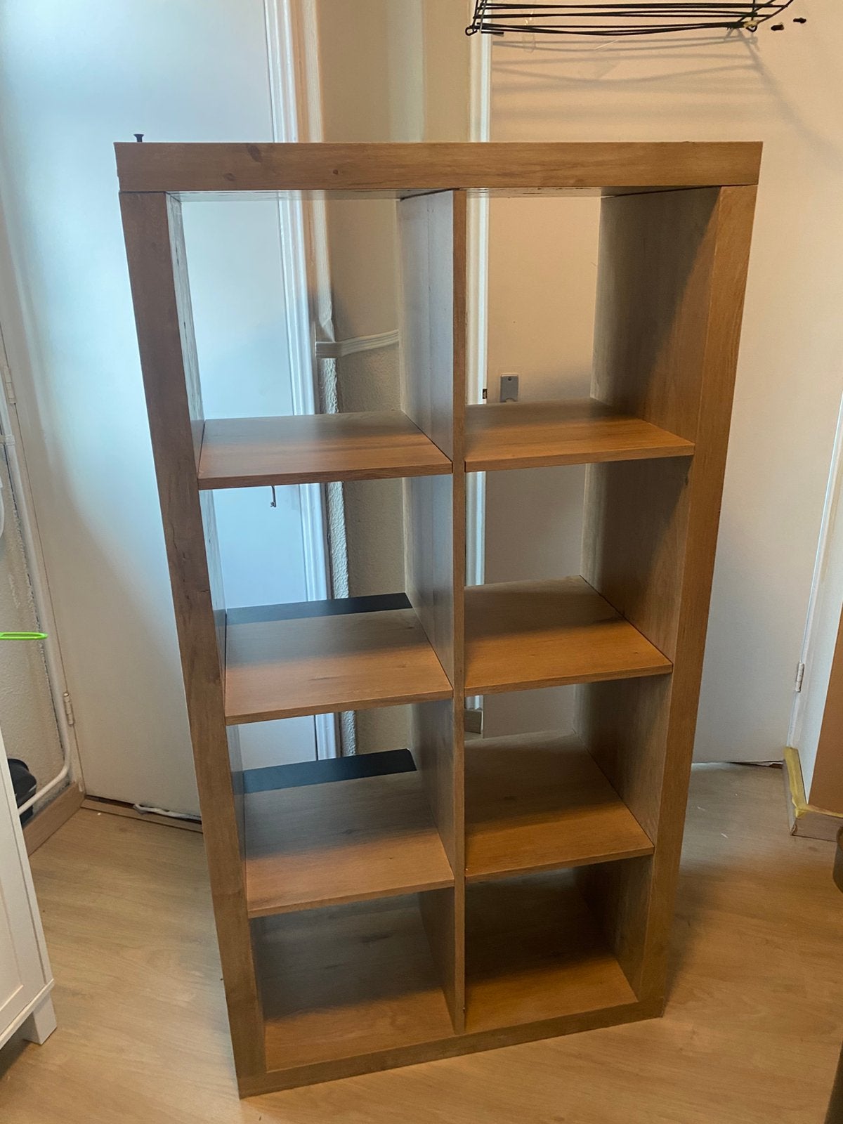 KALLAX vakkenkast 2x4 houtlook, Ophalen, Gebruikt, 25 tot 50 cm, 50 tot 100 cm