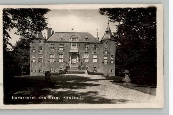 Nederhorst den Berg Kasteel st1936 FOTOKAART D. van der List