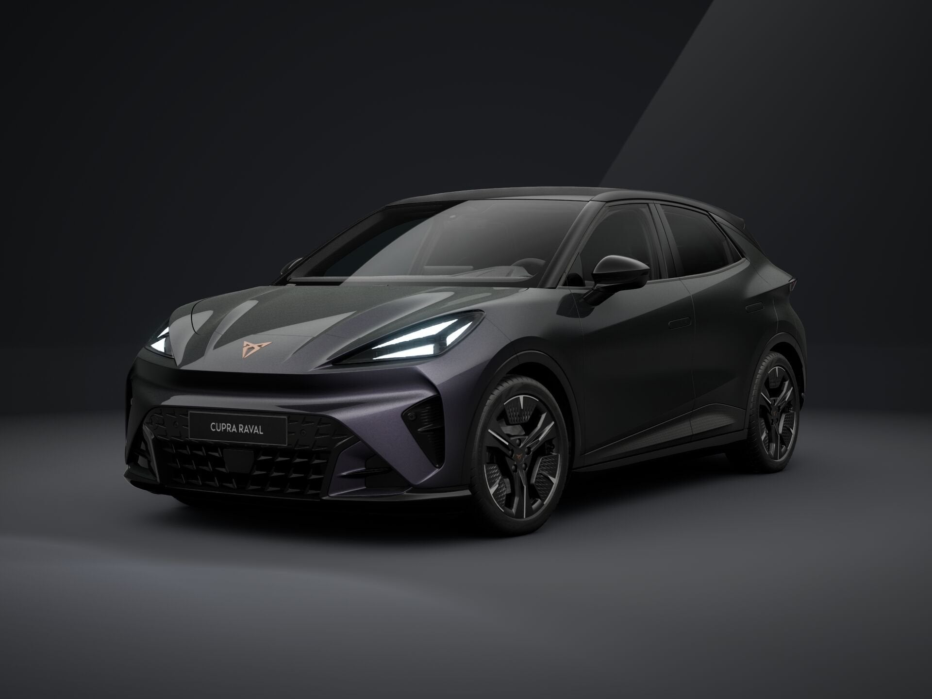 CUPRA Raval 56 kWh TREKHAAK | MATRIX | TwoTone lak | NAVI |, Auto's, Stof, 1535 kg, Zwart, Origineel Nederlands