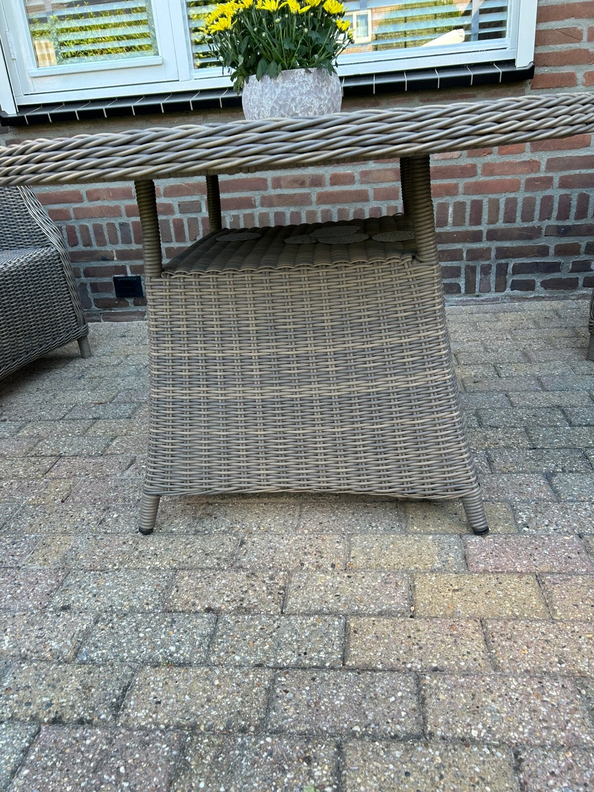 Tuintafel 120, Ophalen, Gebruikt, Bamboe