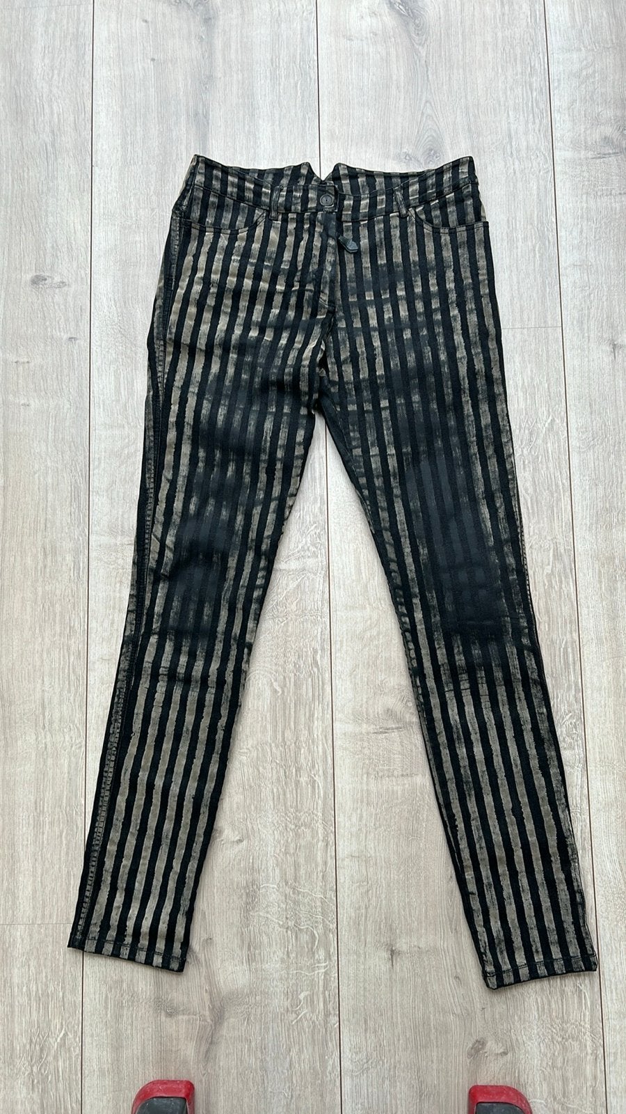Annette Görtz gestreepte broek - Maat 38, Maat 38/40 (M), Zwart, Ophalen of Verzenden, Zo goed als nieuw