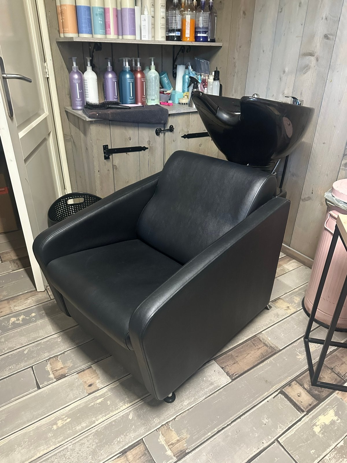Kapperswasbak en kappersstoelen, Ophalen, Gebruikt