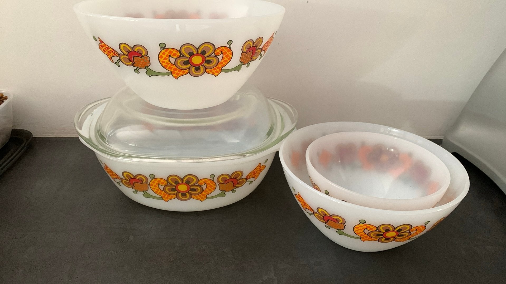 Vintage Schott & Gen Mainz servies, Ophalen, Overige stijlen, Glas, Schaal of Schalen