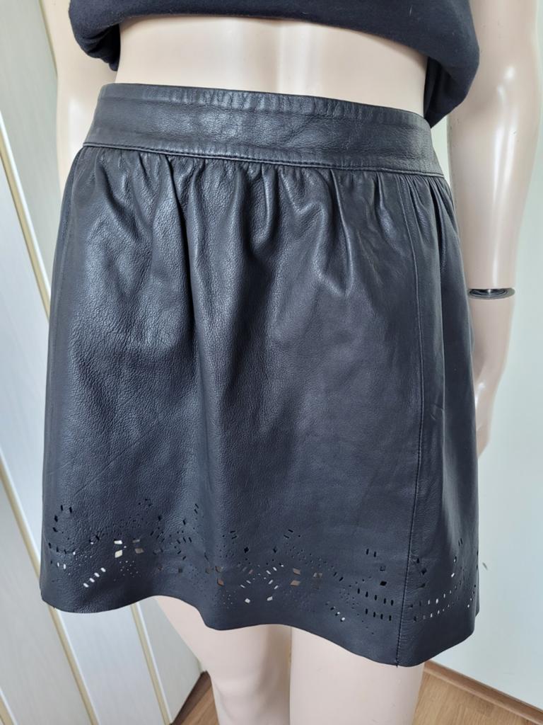 Vanessa Bruno leren rok maat 40/L, Kleding | Dames, Rokken, Maat 38/40 (M), Zwart, Vanessa Bruno, Ophalen of Verzenden