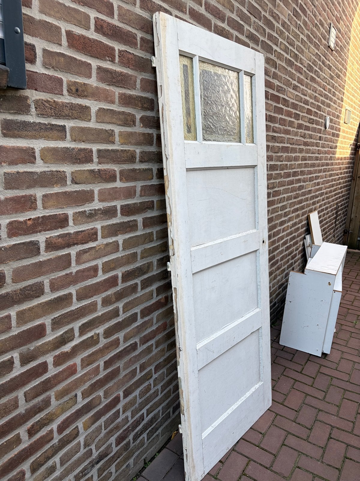 Gebruikte binnendeur met glas, Ophalen, Gebruikt, 80 tot 100 cm, Binnendeur