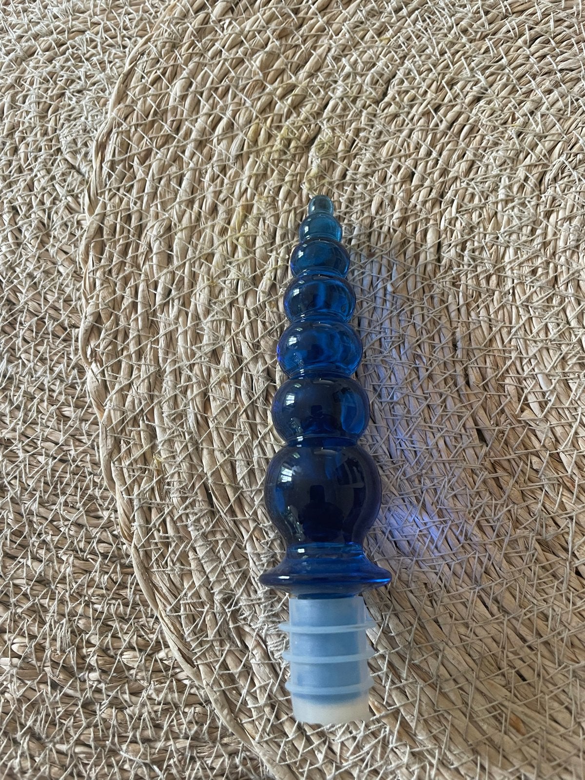 Kunststof Flessenstop Blauw - Decoratieve Wijnstopper, Ophalen of Verzenden, Zo goed als nieuw