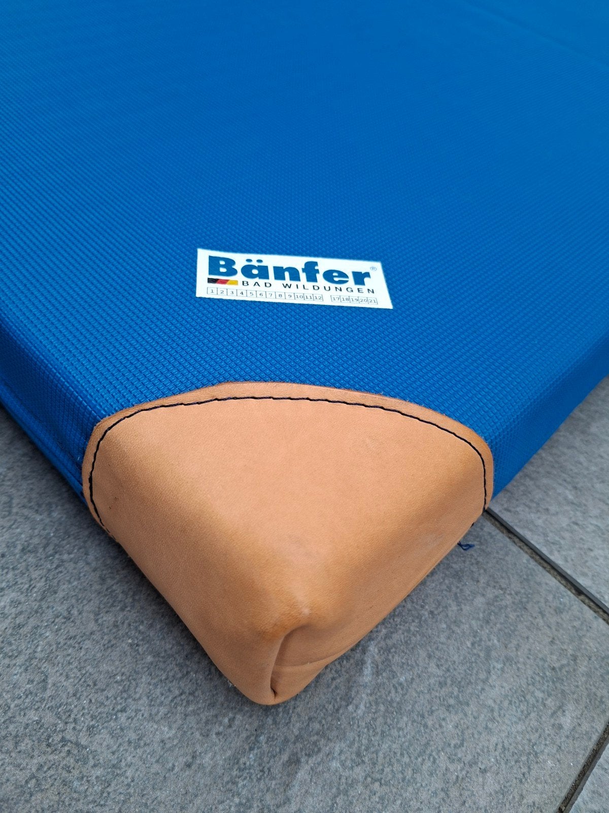 Bänfer Turnmat 200x100cm Blauw - Zo goed als nieuw, Ophalen, Zo goed als nieuw