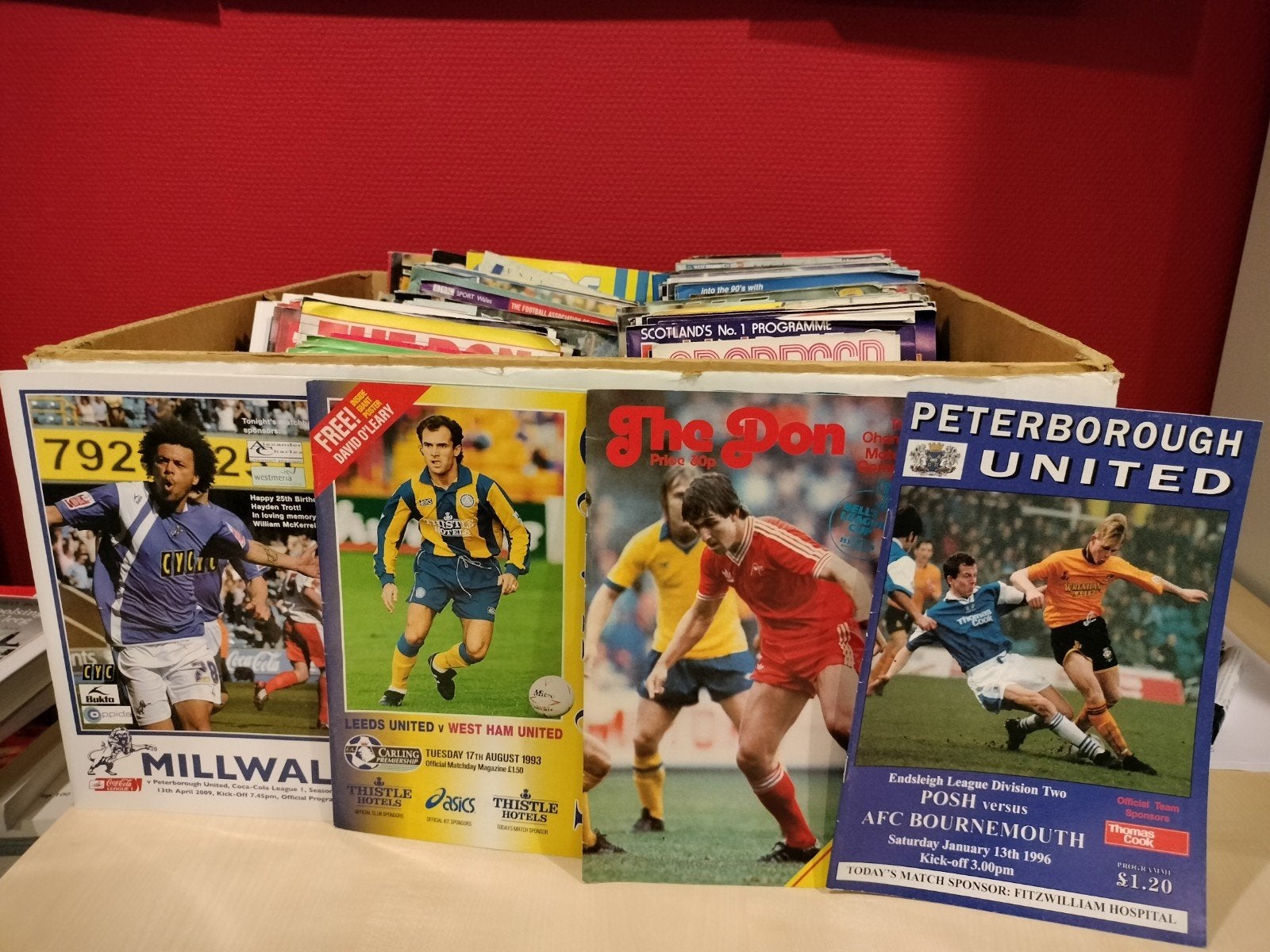 Programmaboekjes Engeland Schotland, Verzamelen, Ophalen, Gebruikt, Buitenlandse clubs, Boek of Tijdschrift
