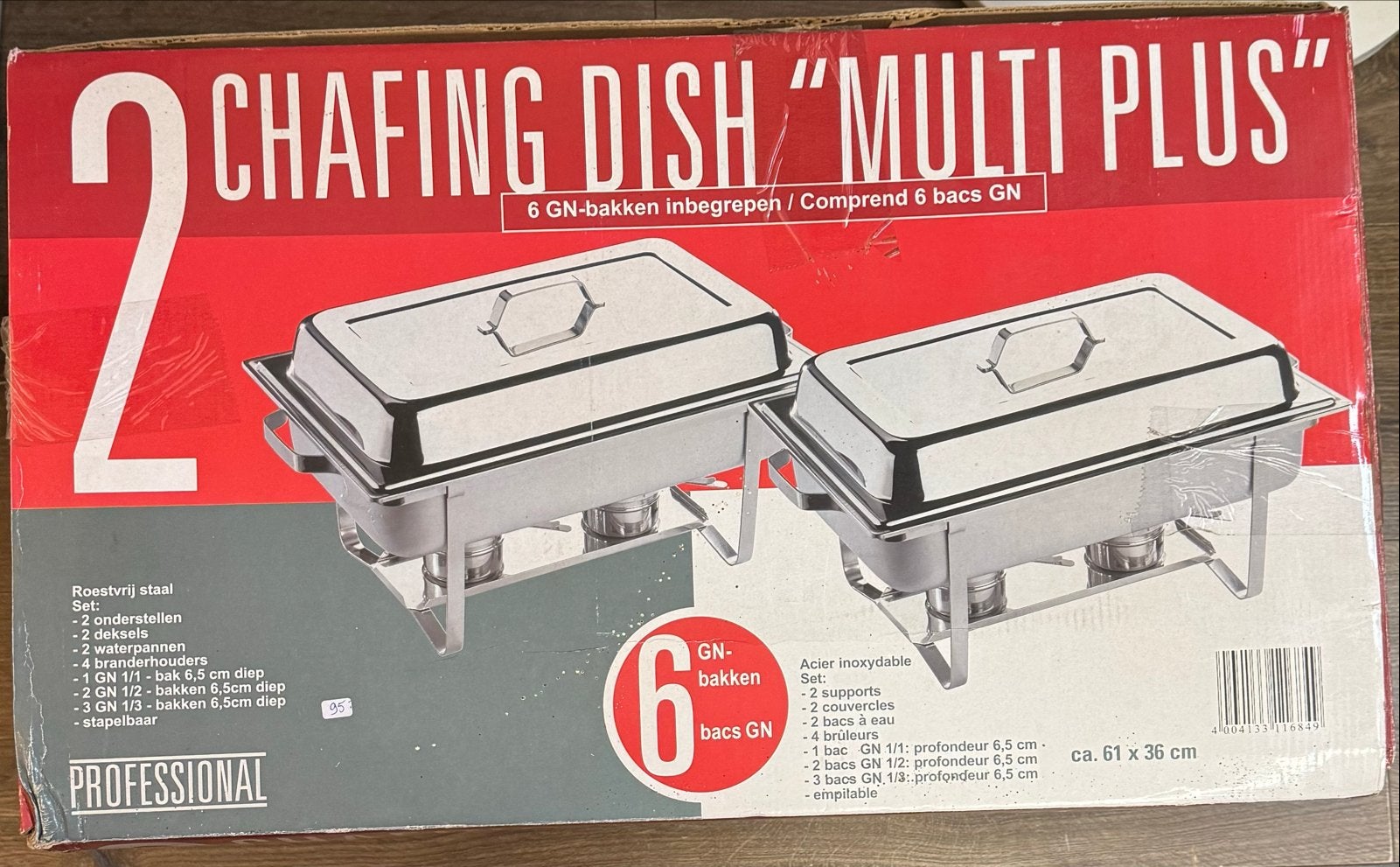 Chafing Dish "Multi Plus" - 2 stuks, RVS, nieuw in doos, Ophalen, Overige typen, ., Overige merken