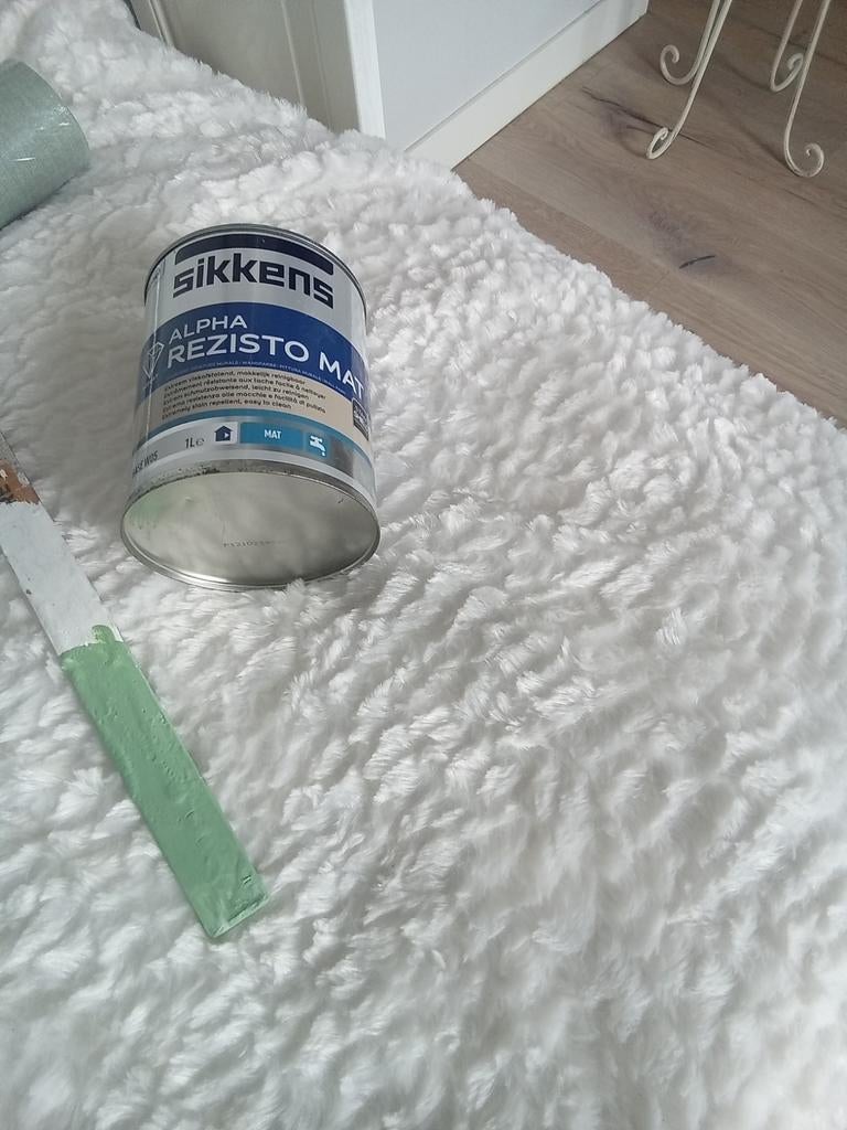 Bus zeer goede kwaliteit muurverf,Sikkens,1 liter nieuw, Ophalen, Nieuw, Groen