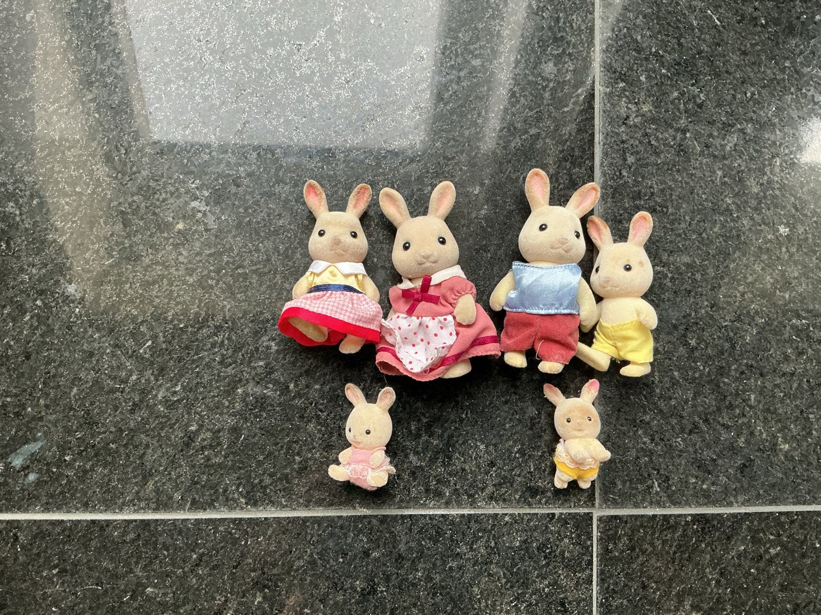 Sylvanian Families Konijnenfamilie  en tweeling baby’s, Ophalen of Verzenden, Jongen of Meisje