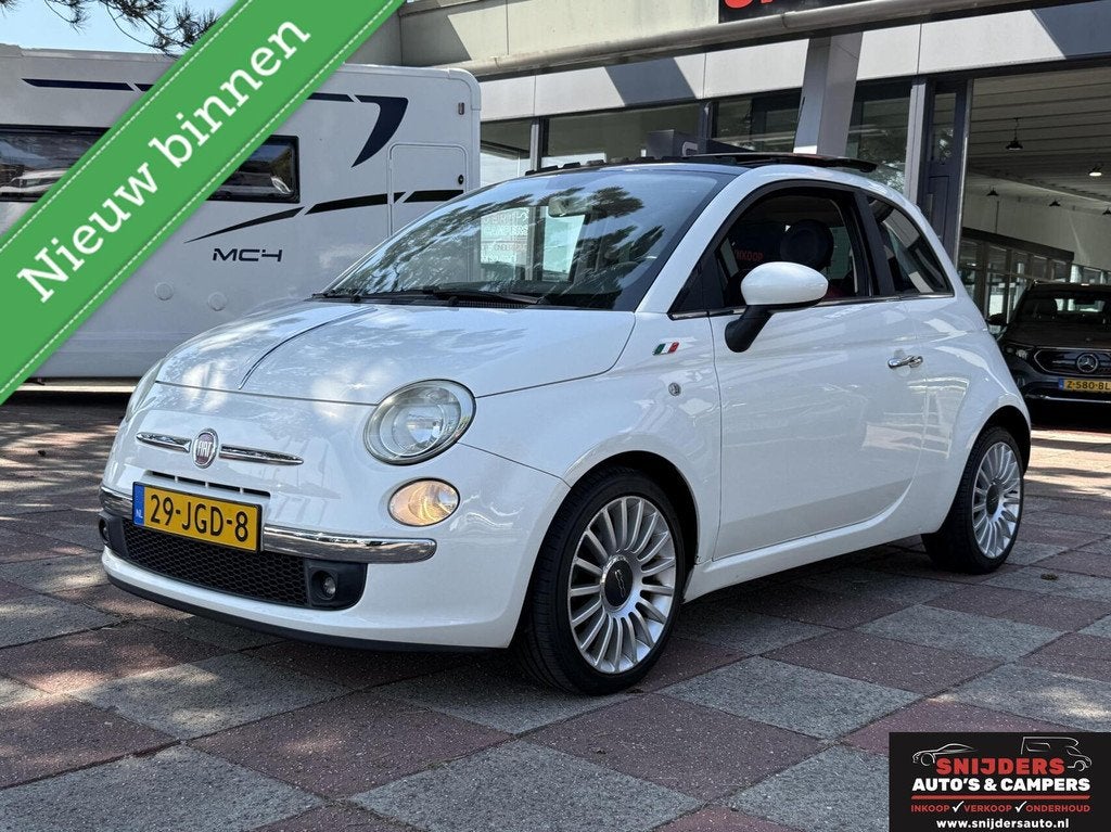 Fiat 500 1.2 Lounge automaat met leer, Auto's, Fiat, Euro 5, Gebruikt, 1242 cc, 4 cilinders