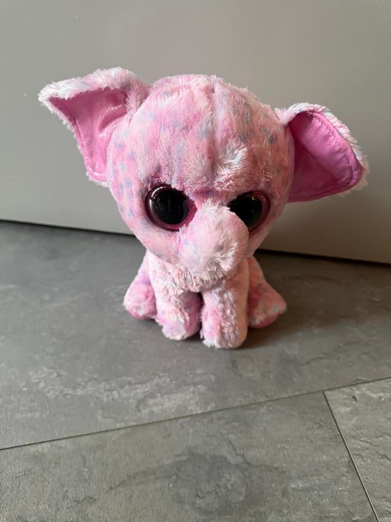 Ty olifant knuffel 25cm, Ophalen of Verzenden, Zo goed als nieuw, Olifant