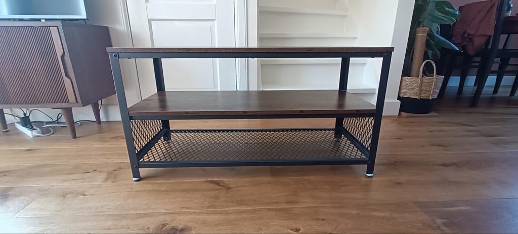 TV-meubel met twee planken, Gebruikt, 100 tot 150 cm, Minder dan 100 cm, 25 tot 50 cm