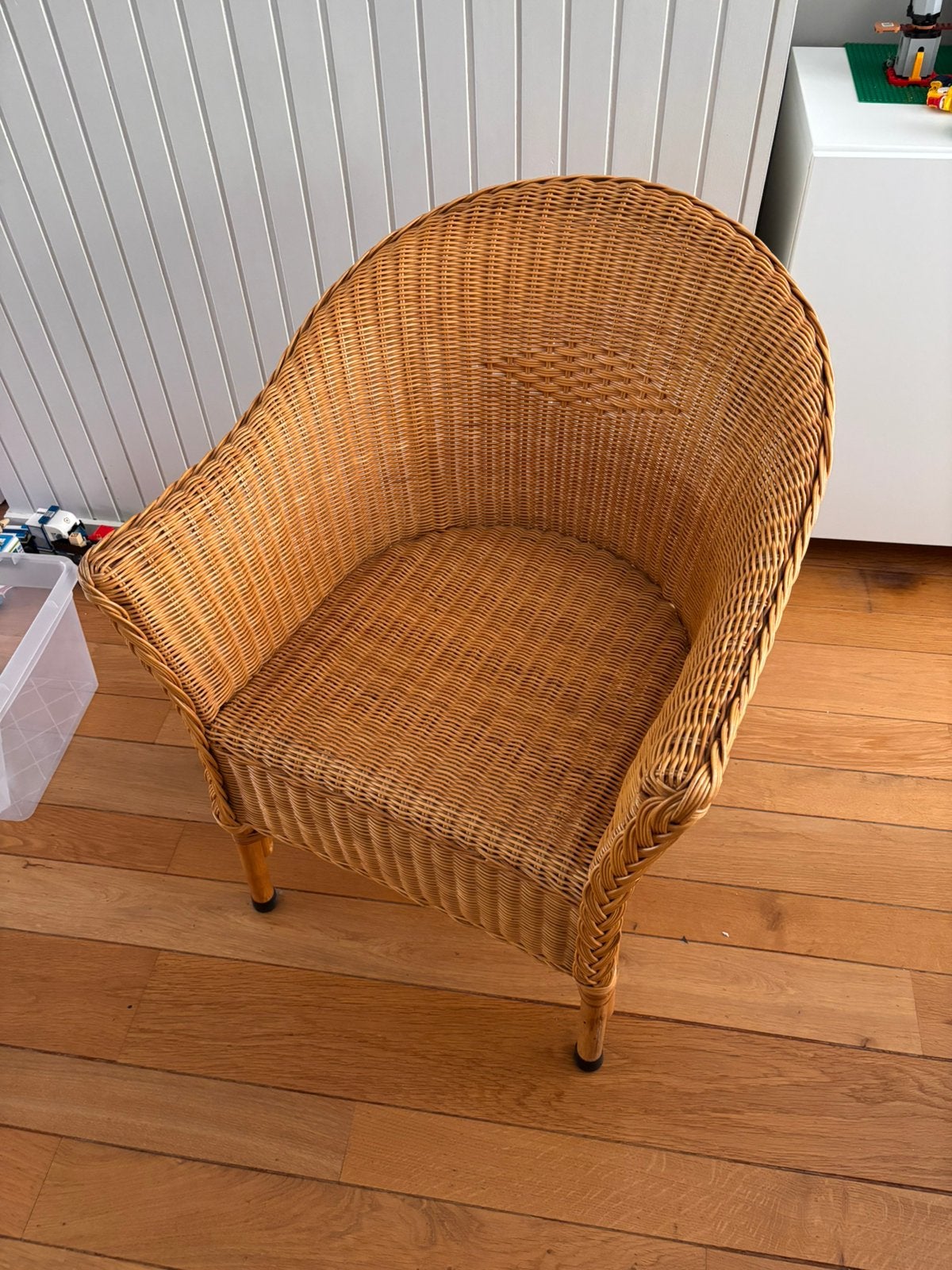 Rotan stoel, Huis en Inrichting, Stoelen, Ophalen, Gebruikt, Bruin, Riet of Rotan