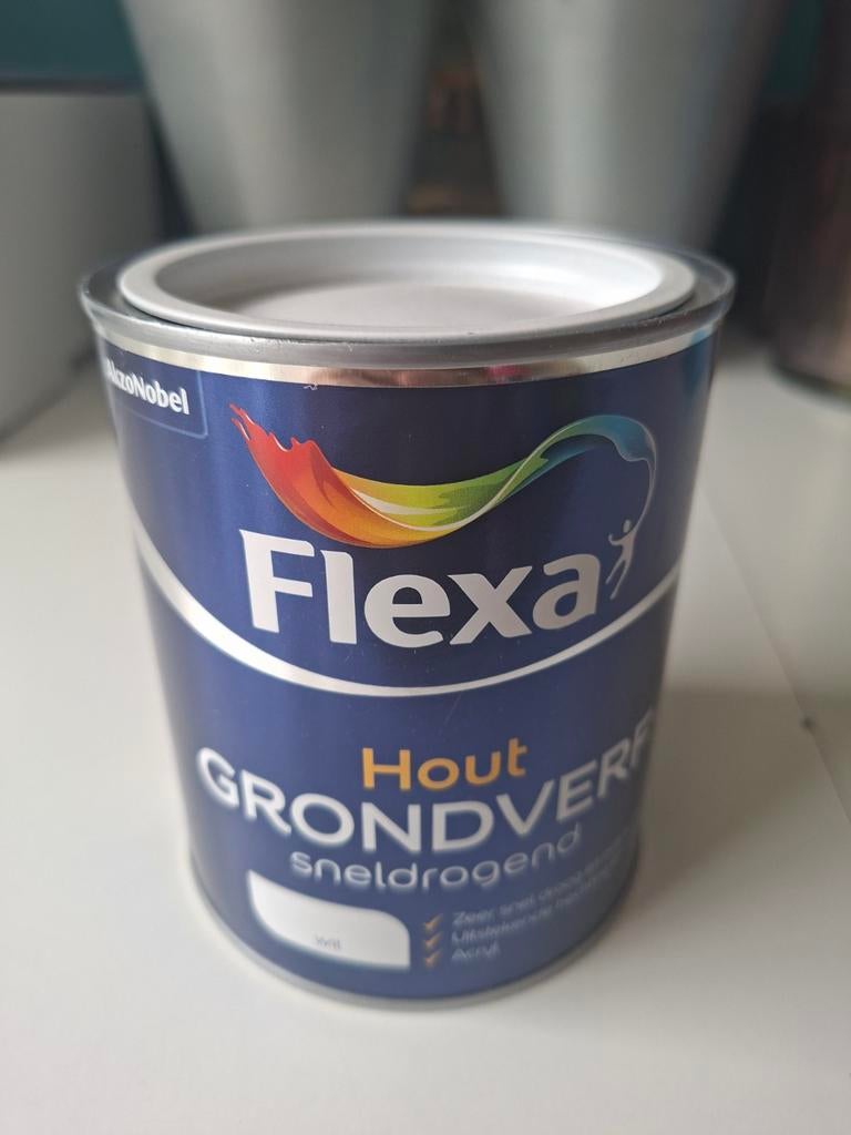 Flexa Grondverf Wit Sneldrogend 750ml, Ophalen