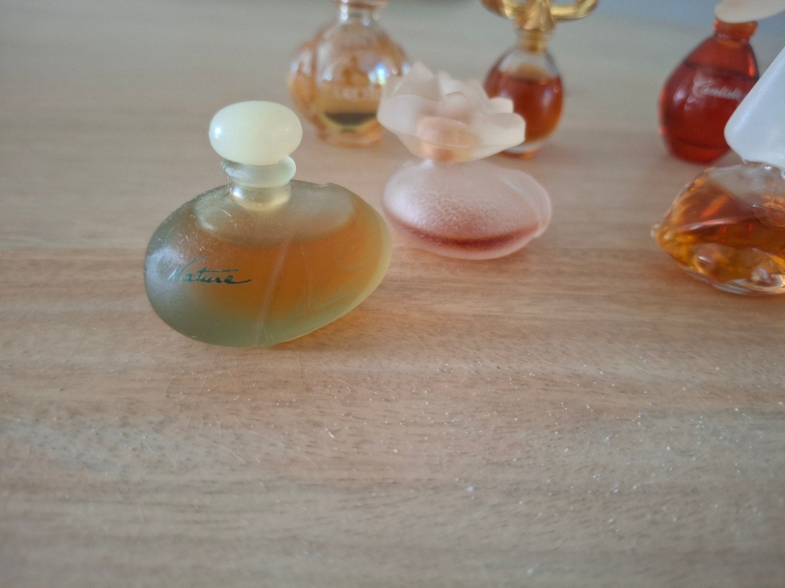 9 Vintage Miniatuur Parfumflesjes  Yves Rocher, Dali, Kenzie, Ophalen of Verzenden, Gebruikt, Miniatuur, Gevuld