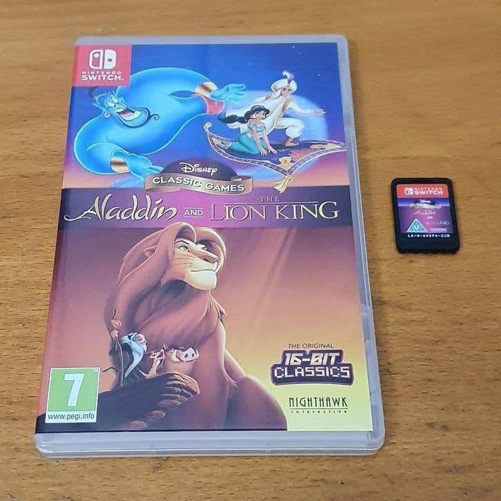 SWITCH | Disney Classic Games Aladdin and The Lion King, Avontuur en Actie, Gebruikt, 1 speler, Ophalen of Verzenden