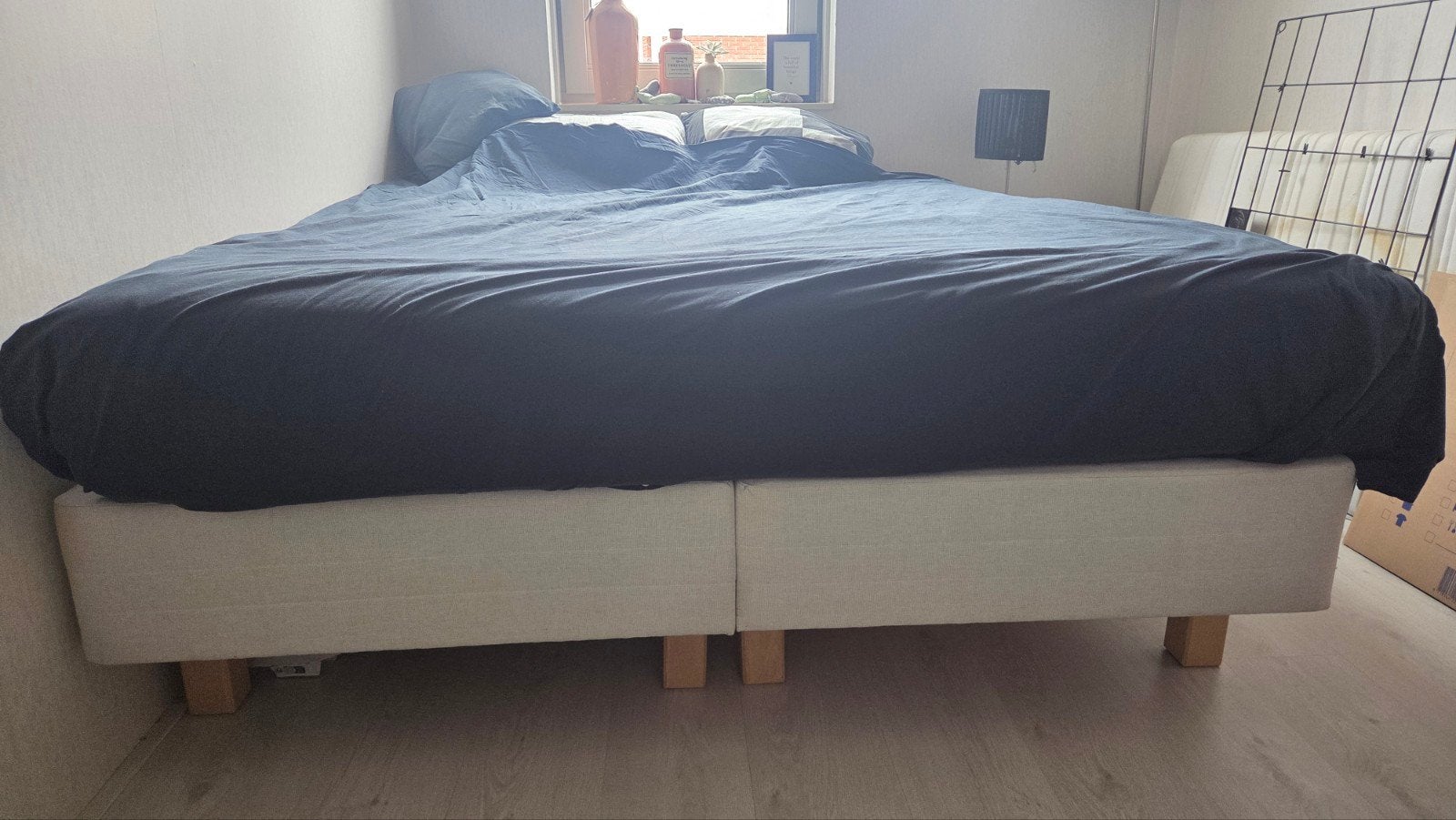 Comfortabele Ikea Sultan Boxspring 160 x 200, Ophalen, Gebruikt, Tweepersoons, 200 cm