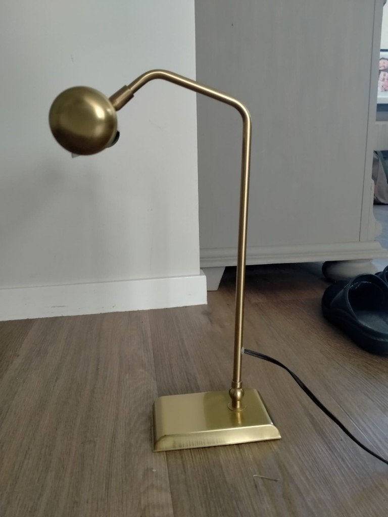 pianolamp, Ophalen, Gebruikt, Goud, Met schakelaar
