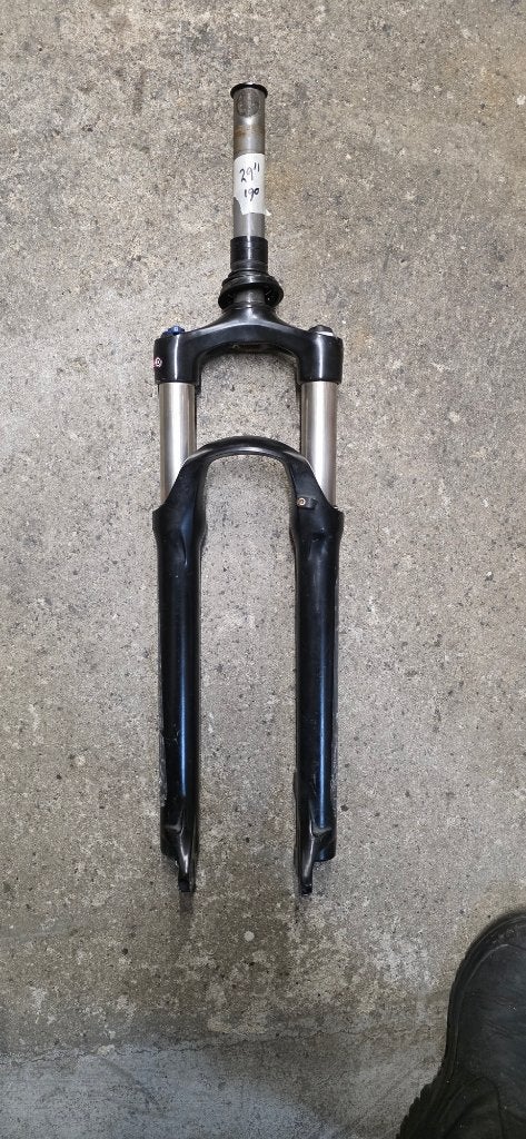 Geveerde voorvork 29 inch, lock functie, remklauwbevestiging, Fietsen en Brommers, Fietsonderdelen, Ophalen of Verzenden, Zo goed als nieuw