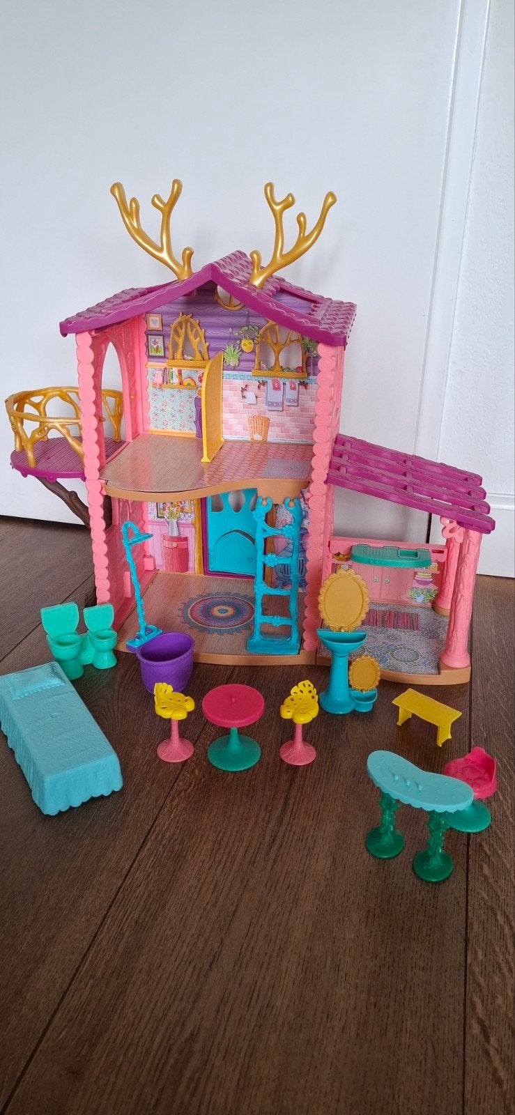 Enchantimals Hertenhuis, Kinderen en Baby's, Speelgoed | Poppenhuizen, Ophalen, Zo goed als nieuw
