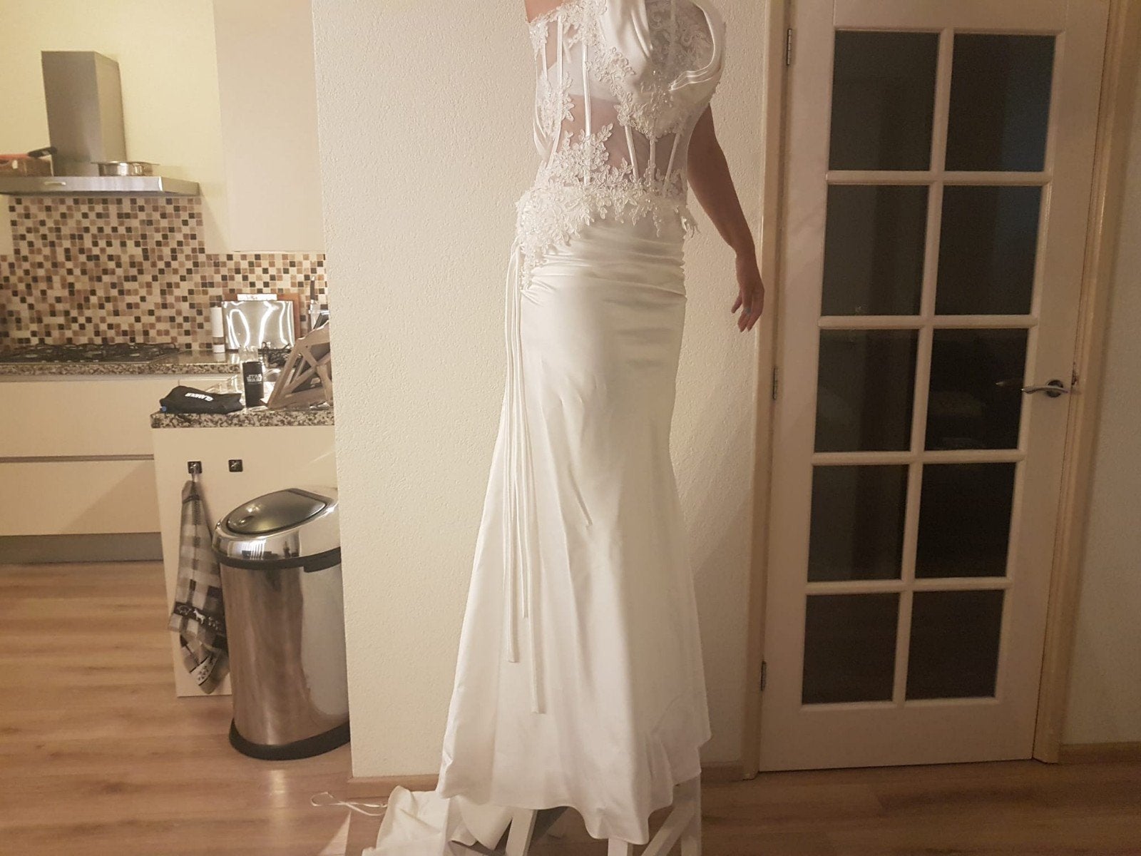 Haute Couture bruidsjurk !, Ophalen, Nieuw, Wit, Trouwjurk