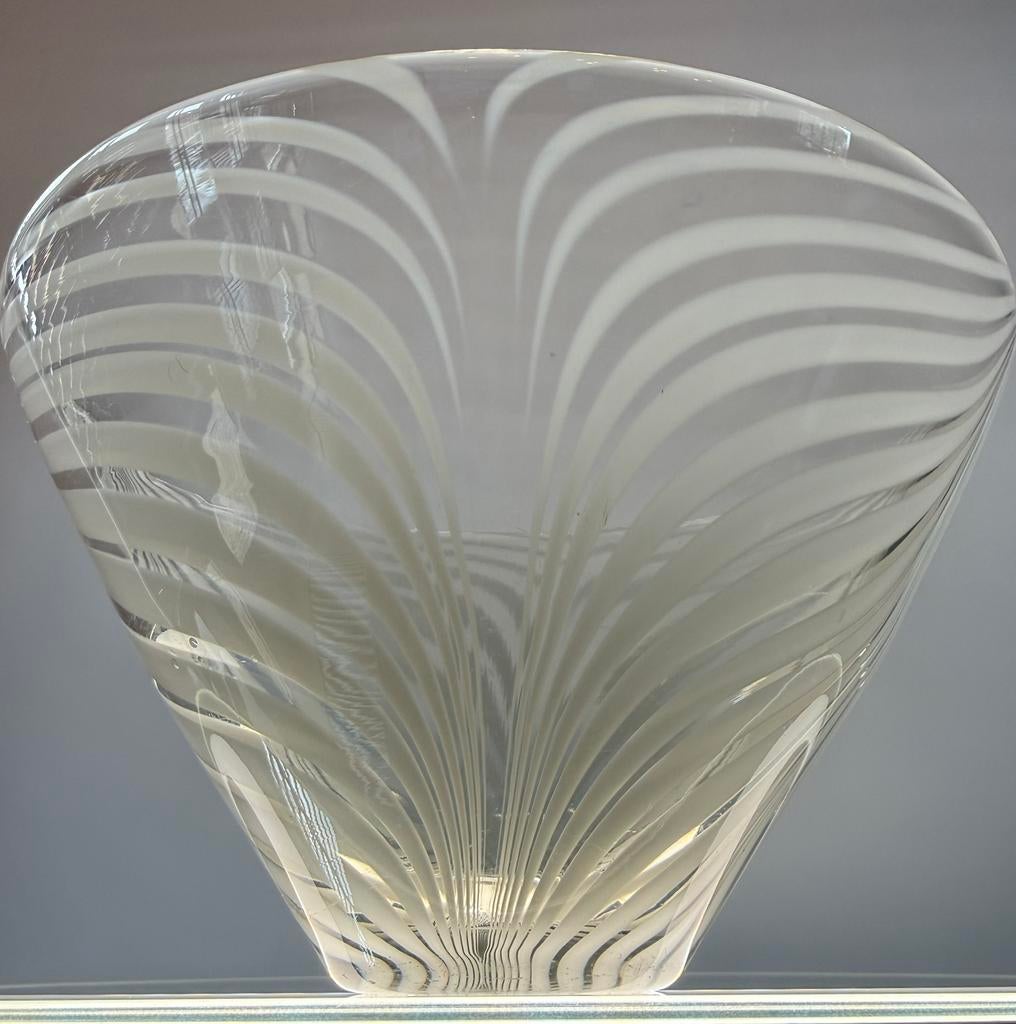 Riihimaki Sirkku Liisa art glass schaal - vintage Finland, Ophalen of Verzenden