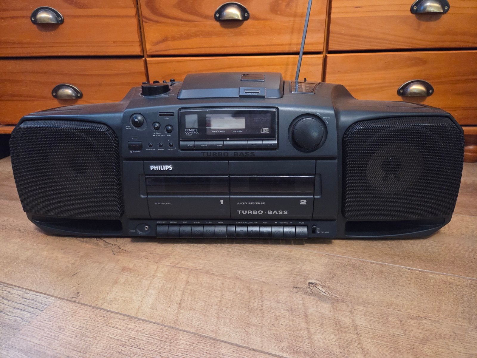 Philips AZ8404 CD Radio Cassette Recorder Boombox, Philips, Gebruikt, Draagbaar, Ophalen of Verzenden