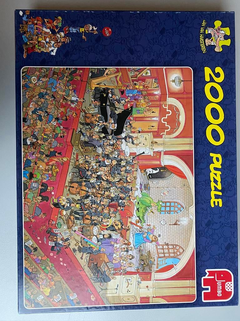 Puzzel Jan van Haasteren 2000 stukjes De Opera, Ophalen of Verzenden, Meer dan 1500 stukjes, Zo goed als nieuw