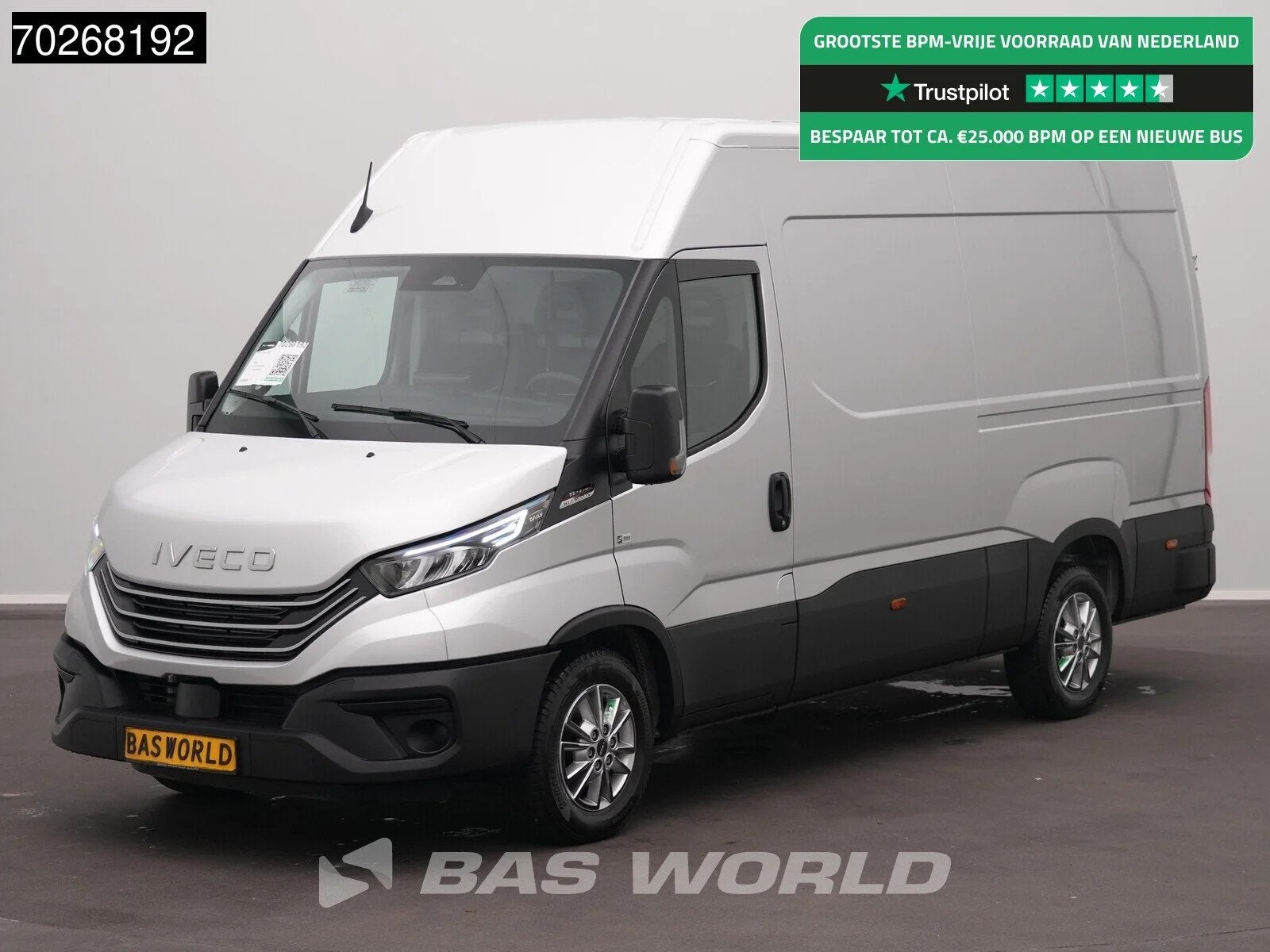 Iveco Daily 35S21 BPM VRIJ! 3.0L Automaat 210PK 3,5t Trekhaa, Auto's, Bestelauto's, Automaat, Stof, Multifunctioneel stuurwiel