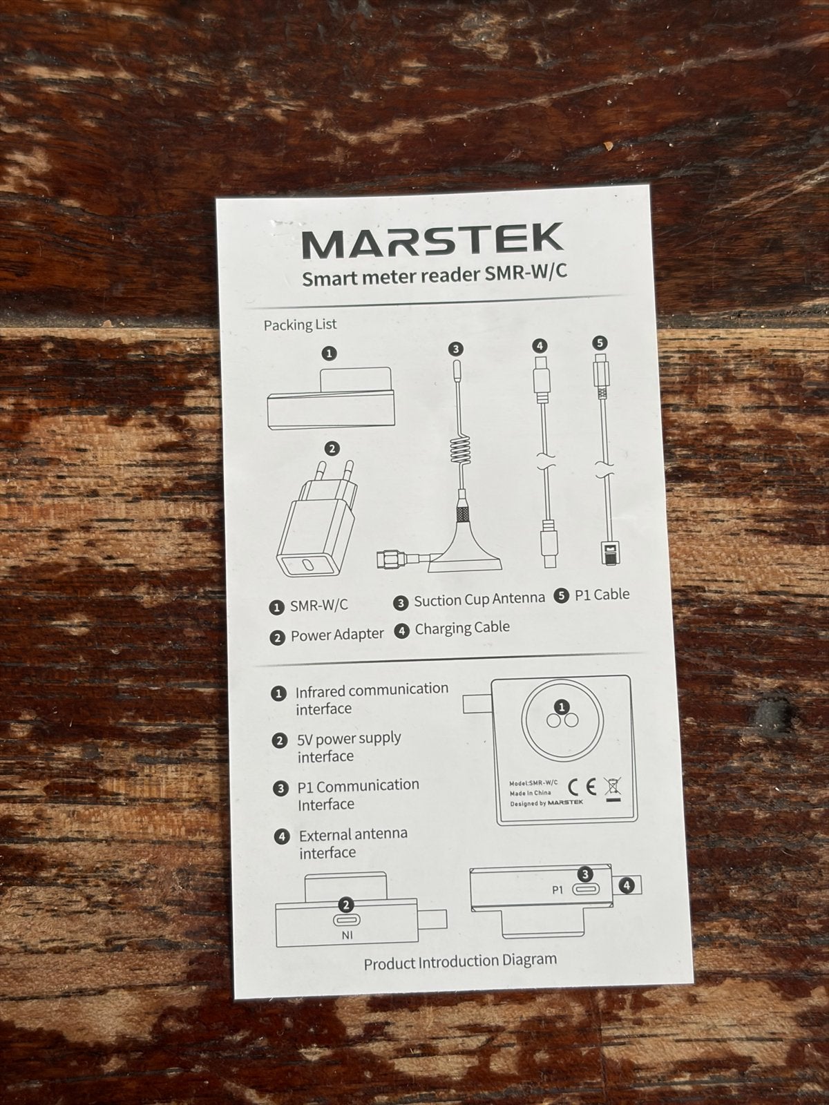 Marstek P1 meter - Smart meter reader SMR-W/C, Doe-het-zelf en Verbouw, Meetapparatuur, Ophalen of Verzenden, Zo goed als nieuw