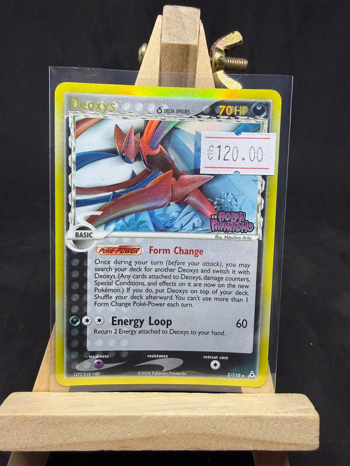 Deoxys 3/110 reverse holo nm-/exc-, Ophalen of Verzenden, Zo goed als nieuw